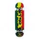 YOBANG OEM Punked Skateboards Rasta II Rasta Complete Skateboard - 7.75 x 31.5