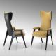 Walnut Frame Dining Chair Luxury Modern Furnitures High Backrest Silla Comedor