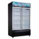 Vertical Double Door Beverage Cooler Refrigerator 430L Capacity Fashionable Appearance