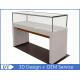 1200X550X950MM Wooden Glass Jewelry Counter Display Cases With Locks