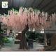 UVG WIS007 6m pink huge silk wisteria blossom fake trees for weddings
