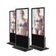 100 Floor Standing Digital Signage indoor lcd Touch Screen 500cd Android Media Player