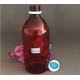 Pet Transparent Brown Plastic 500ml Cough Medicine Bottle