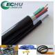 ECHU Flexible Round Traveling Control Cable for cranes or other appliances RVV(1G) 5Cx1.5SQMM in black colr