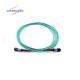 MTP MTP Female To Female Fiber Optic Patch Cord OM3 100 / 400G PVC / LSZH