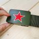 School Train Nylon Military Style Nylon Belt Five Pointed Star With Plastic Buckle
