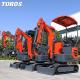 High Performance Mini Diesel Excavator Height 2285mm For Municipal Works