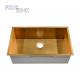 CUPC Gold PVD Nano 1 Bowl Stainless Steel Kitchen Sink