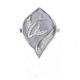 18K Rose Gold Daimonds Natural Blue Chalcedony Gemstone Ring for Women (GDR008)