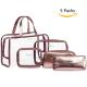 5 In 1 Clear PVC Toiletry Makeup Bag For Travel