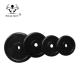 Rubber Coated Fitness Weight Plates Straight Edge For Crossfit Power Training
