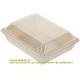 20 Oz Short Flare Wooden Containers - Containers Sold Separately, Clear Plastic To Go Box Lids