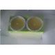 2PK Yellow Citronella tinfoil bowl scented candle with the printed box shrinked