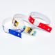 Custom Promotional Gift Item Wristbands Logo Vinyl PVC One Layer Waterproof Colorful Paper Wristband