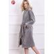 Luxury Flannel Fleece Robe Long Sleeve Nightwear Heated Bathrobe Nightdress Nightgrown