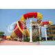 Fiberglass Commercial Family Water Slide For Home  , 16m Height