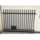 China Garrison Fence Supplier Stain BLACK 40MM X 40MM RAIL ,25MM X 25 SPEAR TOP 65mm x 65mm x 3000 post