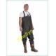 FQW1901 Water Working Outdoor Fishing Safty Chest/ Waist Wading 0.65MM Army-Green PVC Pants with Rain Boots