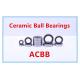 Steel Ball Ceramic Ball Nylon Holder Thrust Angular Contact Bearing 3.8 KN Static Load