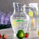 Smooth Surface 1500ml Glass Pitcher Attractive Design For Kitchen Decoration