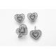 Heart Pendant 925 Sterling Silver Personalized Bracelet Earrings Ring Necklace women Jewelry Set