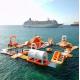 Hot Welding Inflatable Water Park Customized Size