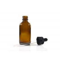 3ml 5ml 10ml Glass Empty Amber Dropper Bottles For Chemical / Cosmetic