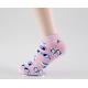 Lovely Character Ankle Length Socks / Womens Fashion Socks Pink Color Cotton Socks
