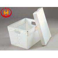 White 600GSM Corrugated Plastic Packaging Boxes Frame Retardant