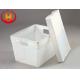 White 600GSM Corrugated Plastic Packaging Boxes Frame Retardant