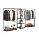 Stainless Steel Cloth Display Stand For Shop Decorative Boutique Pipe Clothing Rack