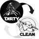 Magnet Dishwasher Clean Dirty Sign Indicator 2*2 Inch Gifts For Mom