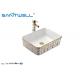 Bathroom Ceramic Art Counter Top Wash Basin 500×500×165mm Gold And White Color