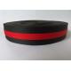 4cm Striped Webbing For Bags Black And Red Stripe Color Customized Printed Logo