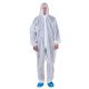 Customized Logo Availabled Disposable Coverall with Hood Zipper Anti-Static Function