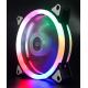 OEM Dual Ring RGB Case Fan 12cm with Programmable Rainbow LED Light