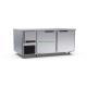 1500mm 2 Door Table Top Blast Freezer 460l Work Table Refrigerator