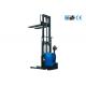 12V Electric Pallet Stacker 1000kg , Mechanical Steering Small Turning Radius