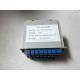 1 * 32 Insertion Type Fiber PLC Splitter , Cassette Type Mini PLC Fiber Optic Splitter