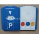 Euro Car Plastic Parking Disc with Ice Scraper and Logo Print Silk Print/Photo Print