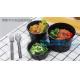 PLA Tray To Go Containers Food Disposable Biodegradable Plastic PLA bowl Salad Bowl With Lid,fast food container disposa