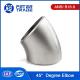 ASME B16.9 Standard Pipe Fittings Carbon Steel A234 WPB 45 Degree Elbow 3D 1/2 Inch To 48 Inch For Petroleum