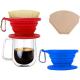 Eco-Friendly Fold Reusable Pour Over Dripper Silicone Folding Coffee Filter
