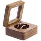 Customized Ring Box for Wedding Ceremony, Wooden Ring Bearer Box, Velvet Ring Box for Propsal, Valentine Gift Box