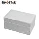 Screen Printing Leather Jewelry Box Customized With Velvet / Paper / Leather Inner
