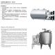 SS304 / 316 Fresh Milk Refrigerated Storage Tank Vertical Cooling Tank For Milk Plant