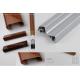 L Type Wooden Laminated Extruded Pvc Profiles For Ceiling Panel Connection