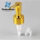Gold Smooth Screw Lock Metal Bathroom Lotion Pump Cosmetic Shower Gel Dispensing Pumps