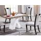 home dining room 4 seats rectangular marble table furniture