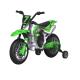 12V Electric Motorcycle Car for Kids with Music and Auxiliary Wheel Plastic Material